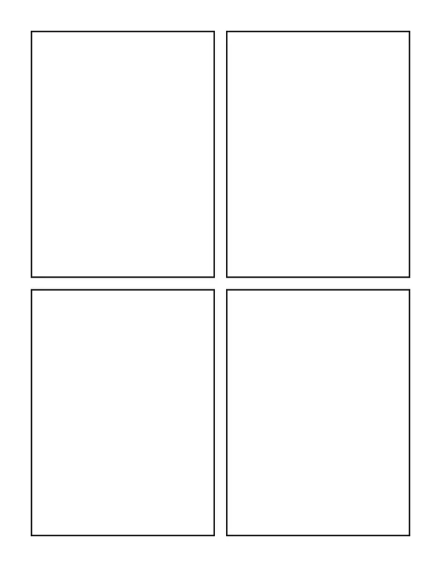 Blank panel layout: two by two grid.